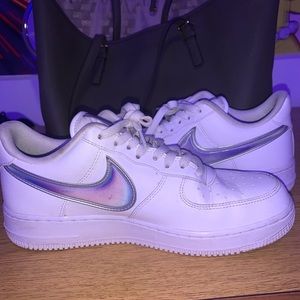 Nike Air Force 1 holographic swoosh